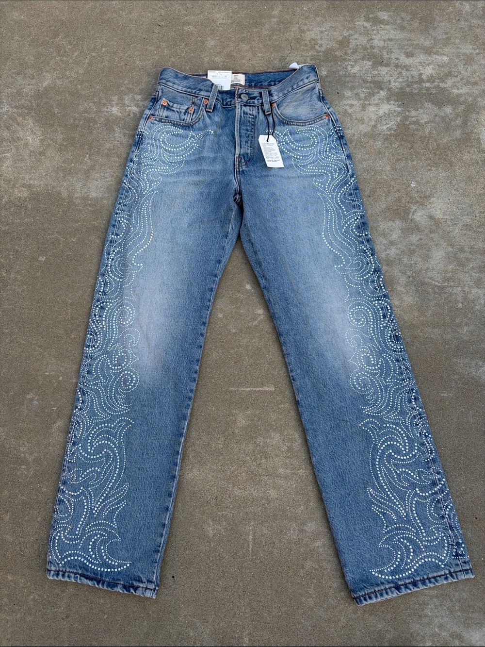 NWT Levi’s x Beyonce 501 90s’ Jeans in Western Crystal - Dark Wash